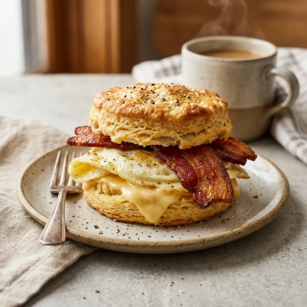 Bacon Egg and Cheese Biscuit
