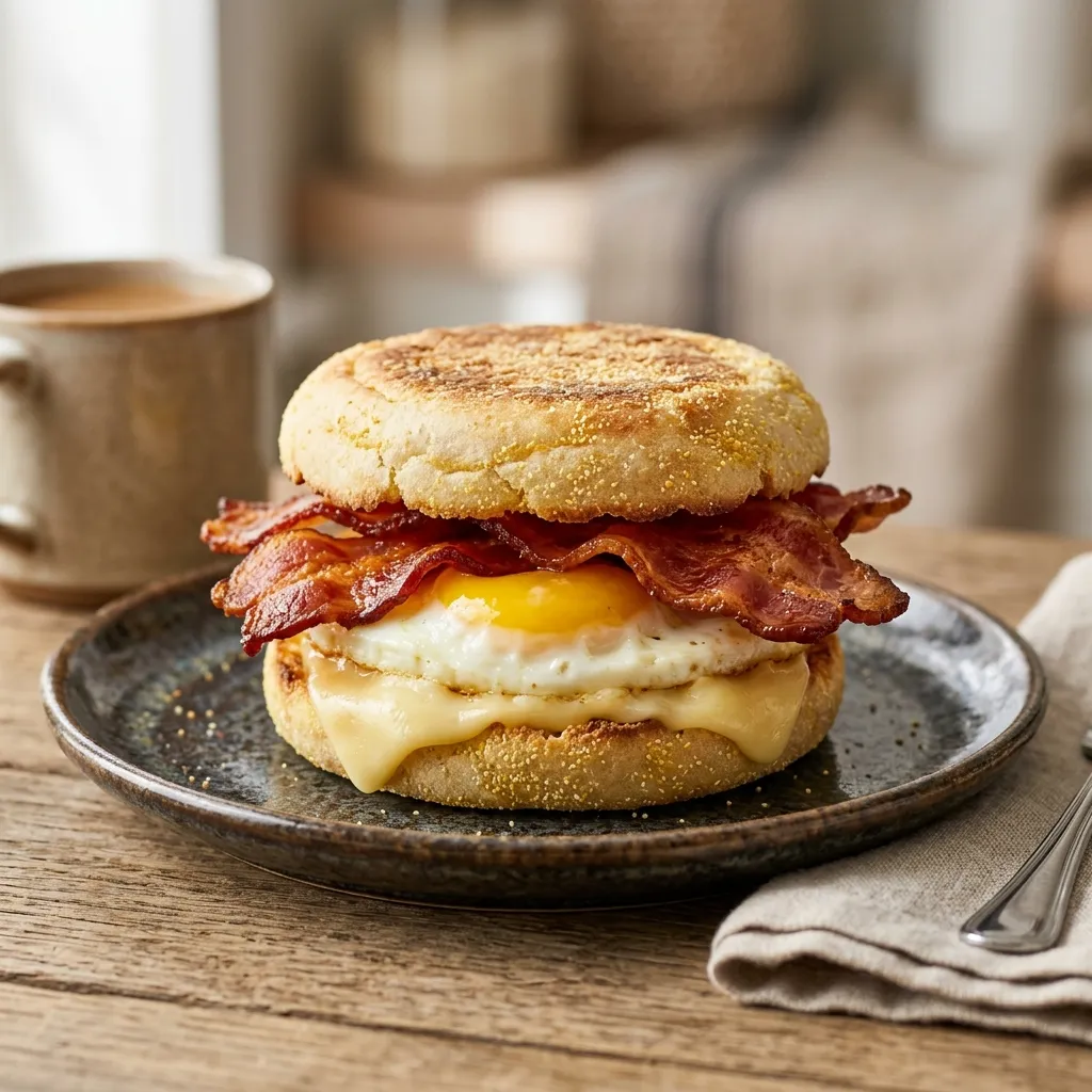 Bacon Egg and Cheese English Muffin