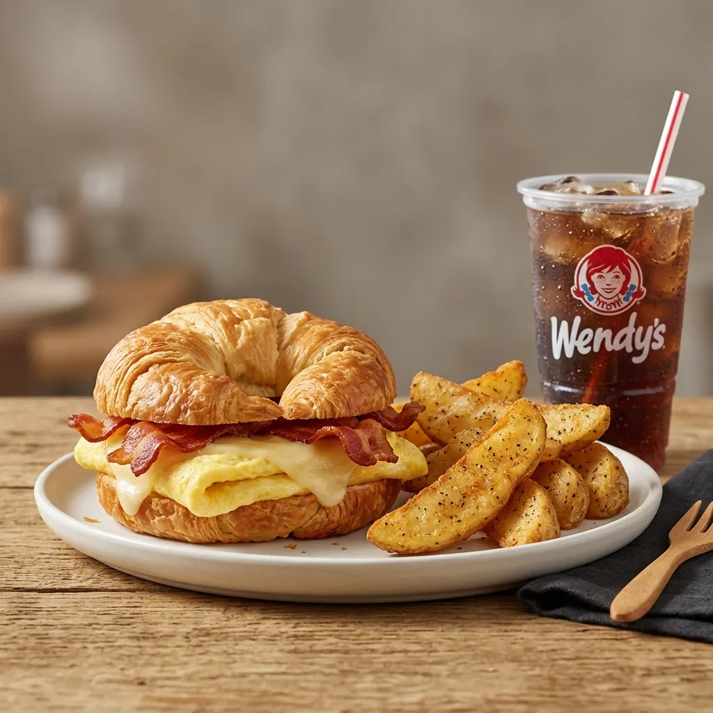 Bacon Egg and Swiss Croissant Combo
