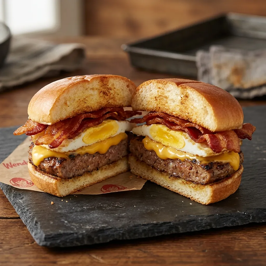 Wendy's Breakfast Baconator sandwich