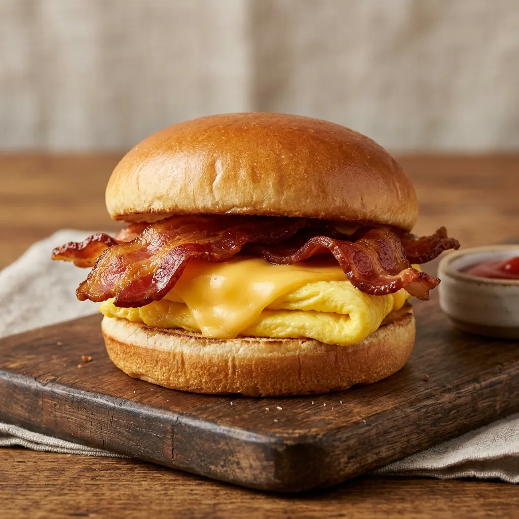 Classic Bacon Egg and Cheese sandwich