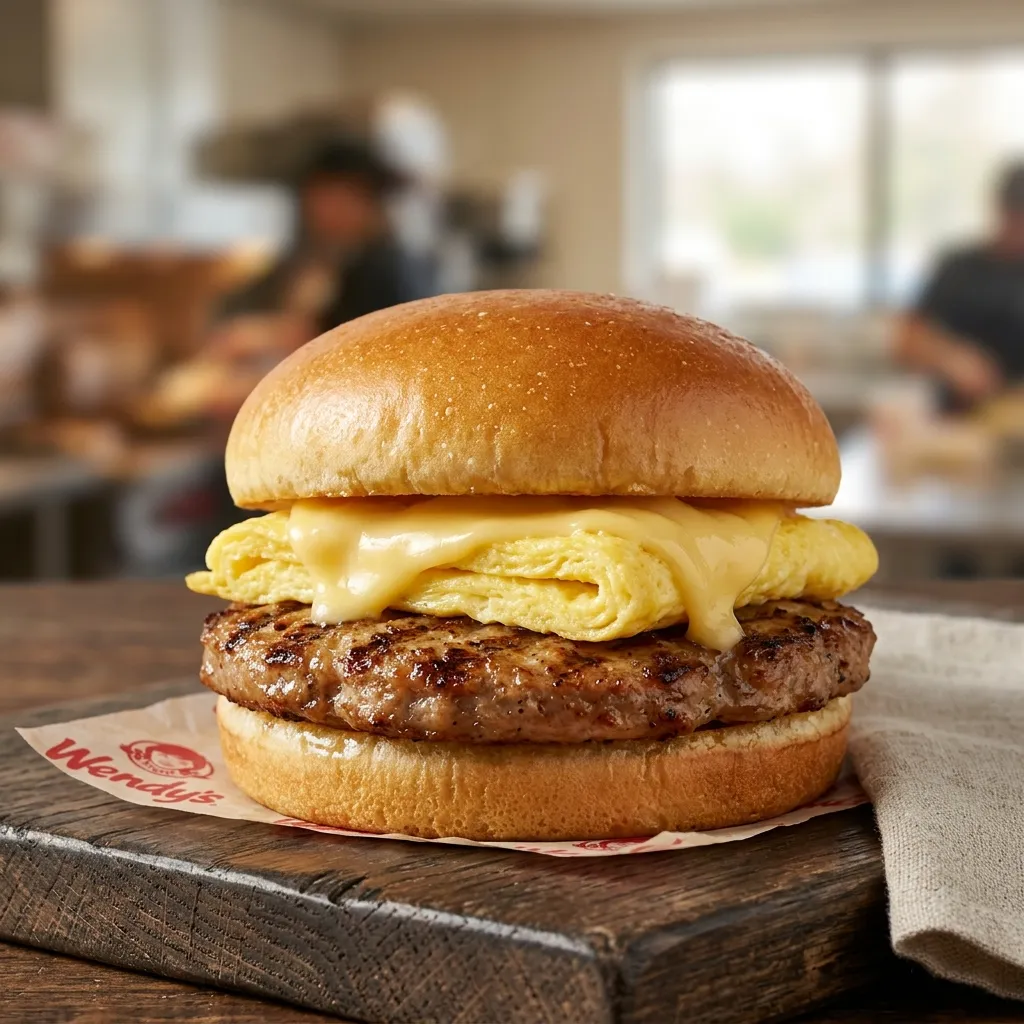 Classic Sausage Egg and Cheese sandwich