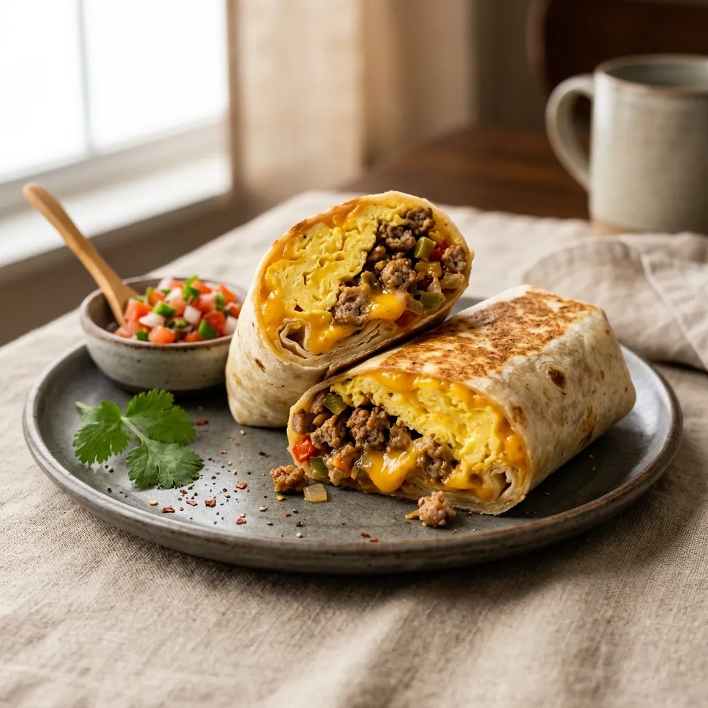Sausage Breakfast Burrito